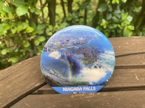 Magnet Niagara Falls Kunststoff Luftbild Foto rund Kanada USA Kühlschrankmagnet