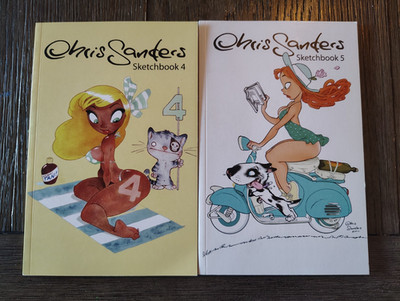 Chris Sanders Sketchbook 4 & 5 - Signed, Disney, Lilo & Stitch, Wild Robot