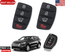 Compatible with Hyundai Key Fob Cover,2PCS Rubber Car Key Fob Cover 4 Button for