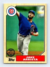 #87-49 2017 Topps 1987 Baseball Jake Arrieta Chicago Cubs