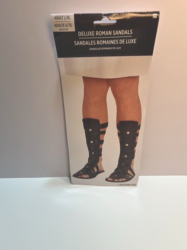 Brown Roman Sandals New Gladiator, Toga Adult L/XL Costume New Cosplay, Plays