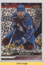 2023 Upper Deck Extended Series Speckled Rainbow Foil Miles Wood #536 READ 12g7