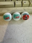 Vintage Marble Lot Of 3 Shooters Mountain Dew Always Coca Cola