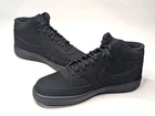 Nike Court Vision Triple Black Men's Mid Top Sneakers-Asst Sizes NWB CU6620-001