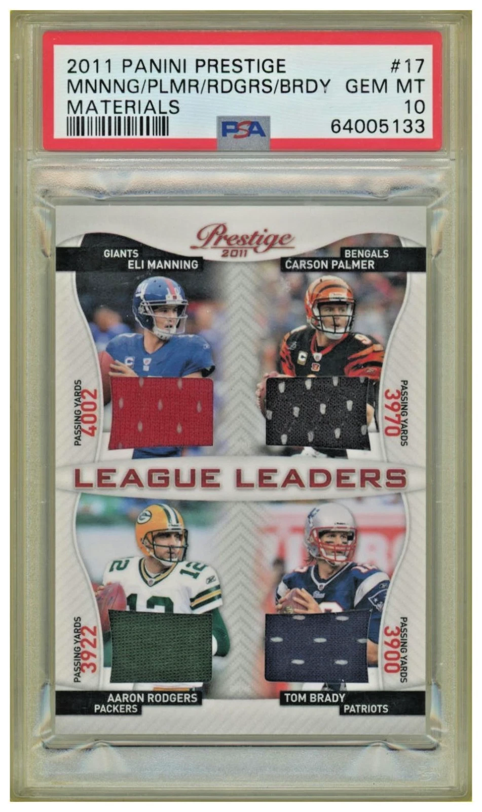 2011 Panini Prestige Eli Manning, Carson Palmer...