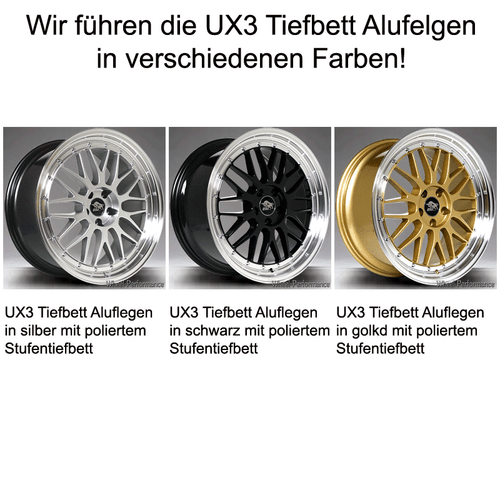 18 Zoll UA3 Stufentiefbett Alufelgen 8,5x18 5x120 ET35 silber für BMW - Bild 8 von 8