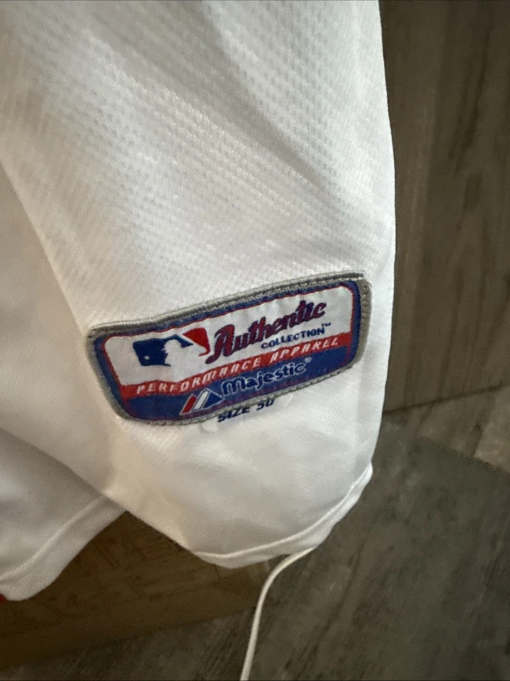 Auténticos Medias Rojas Autografiados Rusney Castillo Talla 50 Jersey PSA/DNA Auténtico Foto 2 de 4