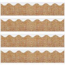 70 Feet Burlap Bulletin Board Borders Scalloped Burlap Bulletin Border Trim S...