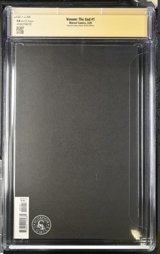 BOCETO DE VENOM THE END #1 CGC 9.8 JSA firmado y Camron Johnson Marvel Comics - Imagen 2 de 2