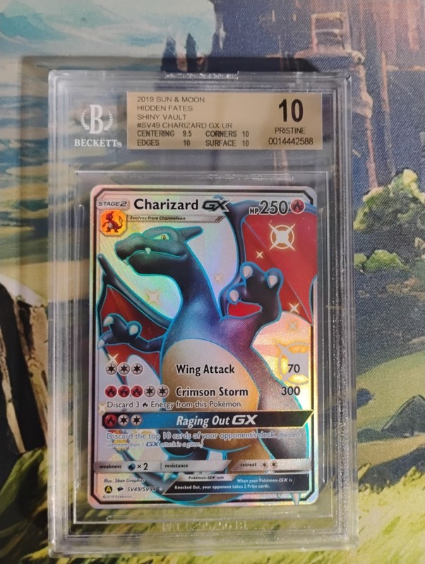 BGS 10 Pokemon 2019 Hidden Fates Shiny Vault Charizard GX SV49/SV94 Holo