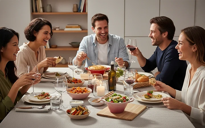 HTF Rare LE CREUSET Cassoulet Serving Bowls RED Noodle Bowl Dual Handles Oven - Image 3 of 4