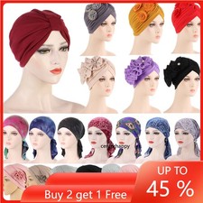 Muslim Women Hijab Turban Chemo Cap Hair Loss Bonnet Hat Head Scarf Wrap Beanies