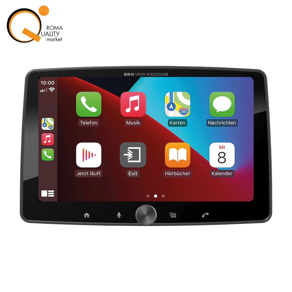 Autoradio Single DIN avec Apple Carplay Android Auto, écran Tactile 7 Pouces MP5 Player avec