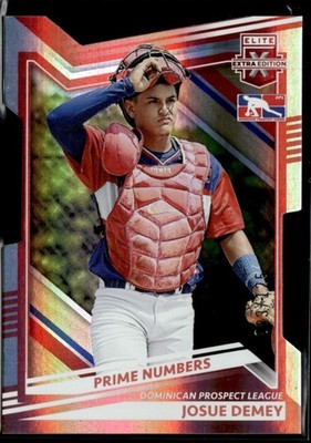 Josue Demey 2022 Panini Elite Extra Edition Die-Cut Prime Auto /125 #178