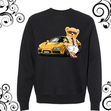 Winter Style teddy bear sweatshirt, Graphic teddy bear shirt, Unisex sweatshirt