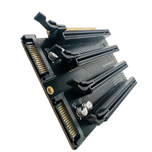 PCIE X16 to X4X4X4X4 Splitter Card SATA Power Expansion Card Accessories - Afbeelding 3 van 12
