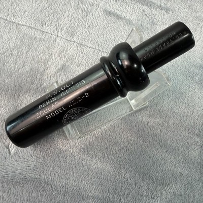 Vtg PS OLT Regular Duck Call Model D-2 Key Hole World Globe Trademarked  B276
