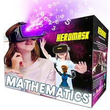 Visore Realtà Virtuale Bambini 5-12 Giochi Matematica Heromask — Regalo