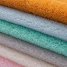 Weicher Kurzflor Kunstfell Stoff Polster Stuhl Sofa Bezug Puppenherstellung