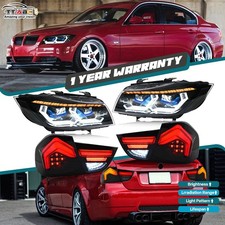 Faros LED + luces traseras para BMW Serie 3 E90 E91 2009-2012 luces traseras delanteras