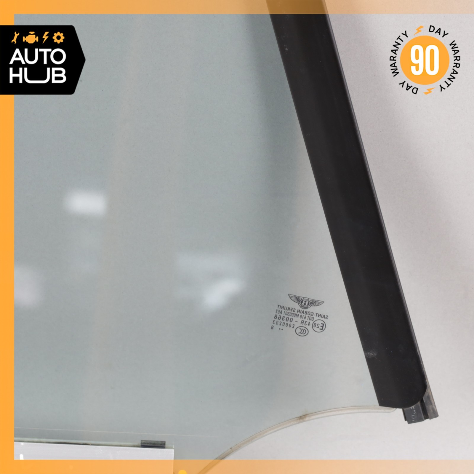 03-10 Bentley Continental GT Coupe Rear Left Side Quarter Window Glass OEM 31k