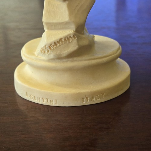 Vintage Italian A. Santini Nude Woman With Jug Alabaster Statue 11" tall Italy - Picture 4 of 9