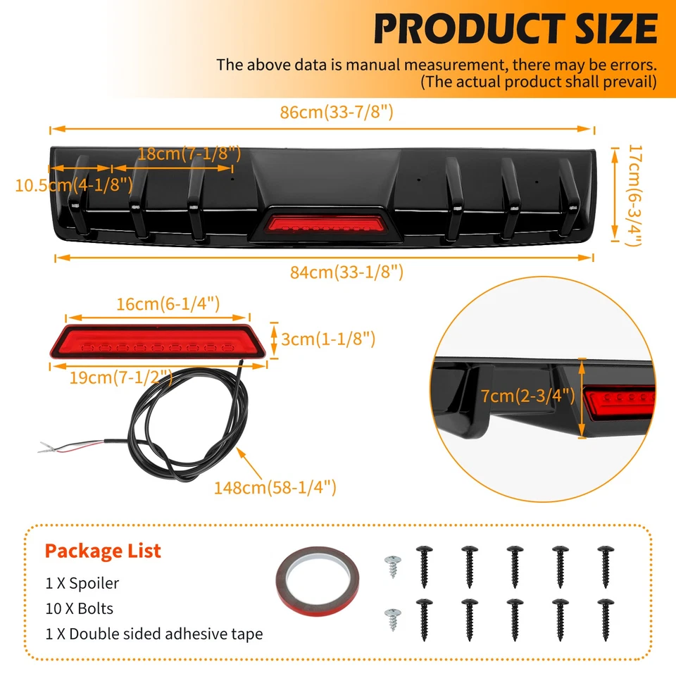 For Mercedes-Benz CLS500 CLS550 CLS53 CLS63 Rear Bumper Diffuser Lip+Tail Light - Image 3 of 4