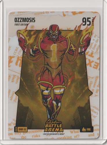 Bo Jackson Battle Arena Ozzmosis - Ozzie Albies Headlines Fire Foil OHBF-52