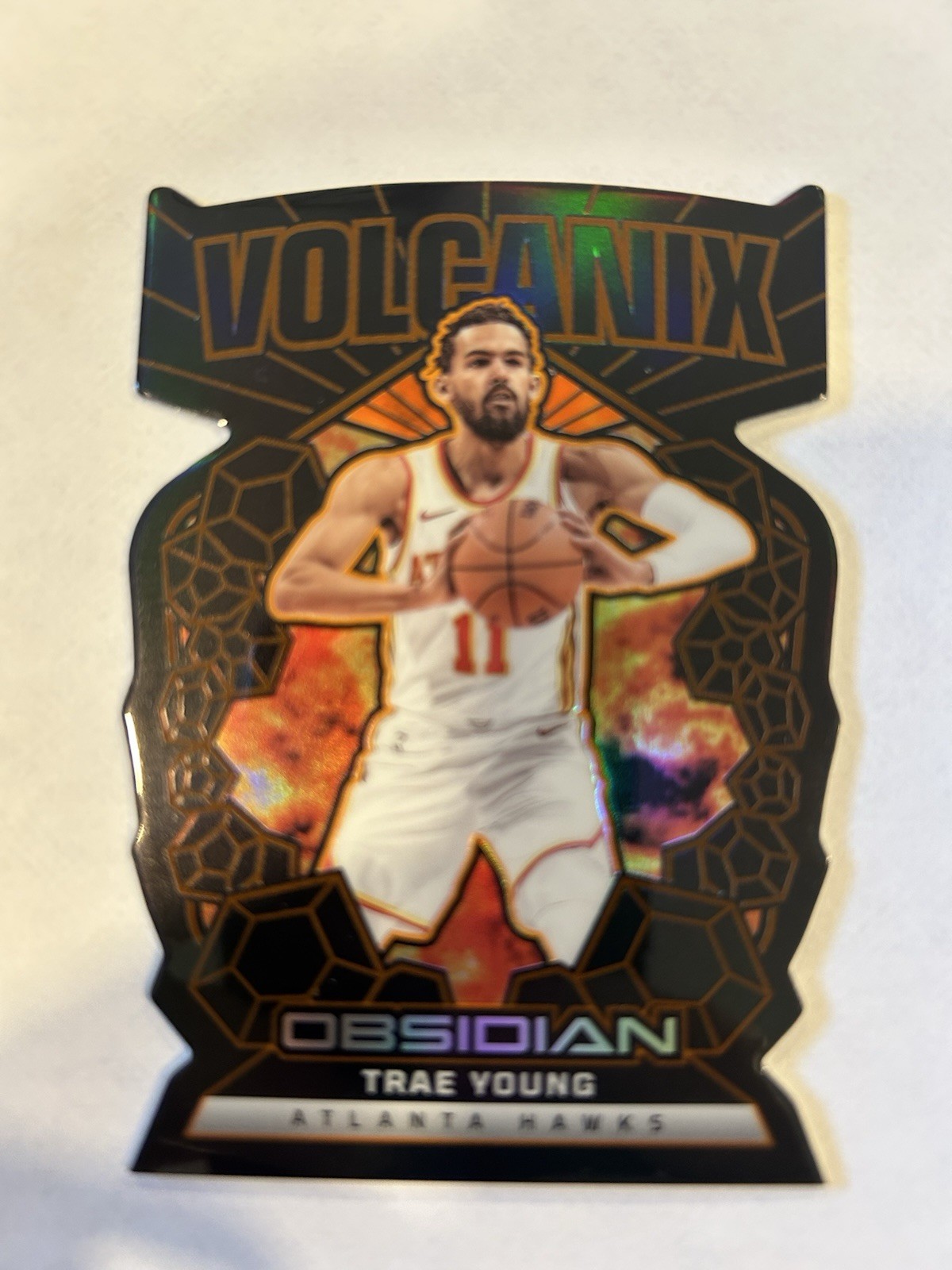 2024-25 Obsidian Trae Young #12 Volcanix Die Cut SP Case Hit -Washington Wizards