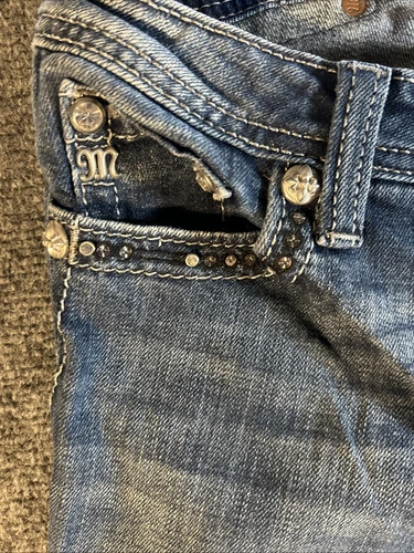 Pantalones de mezclilla Miss Me para niñas talla 12 azul bota - Imagen 2 de 8
