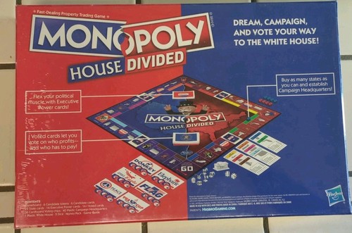 Monopoly House Divided CONTENTS SEALED COMPLETE Hasbro Gaming 2019 White House - Picture 2 of 2