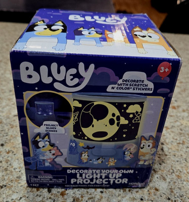 Horizon Group BLUEY Decorate Your Own Light-Up Projector w/Stickers; NIB Age 3+