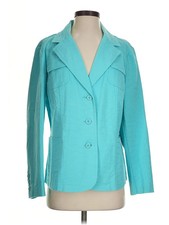First Issue by Liz Claiborne Women Green Blazer 1