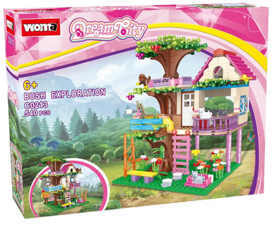 WOMA Dream City Bush Exploration # C0213 Kids Educational 3D Puzzle Treehouse