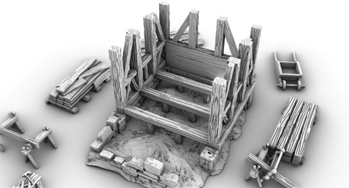 Decor Gamescape 3D House IN Construction - Picture 2 of 4