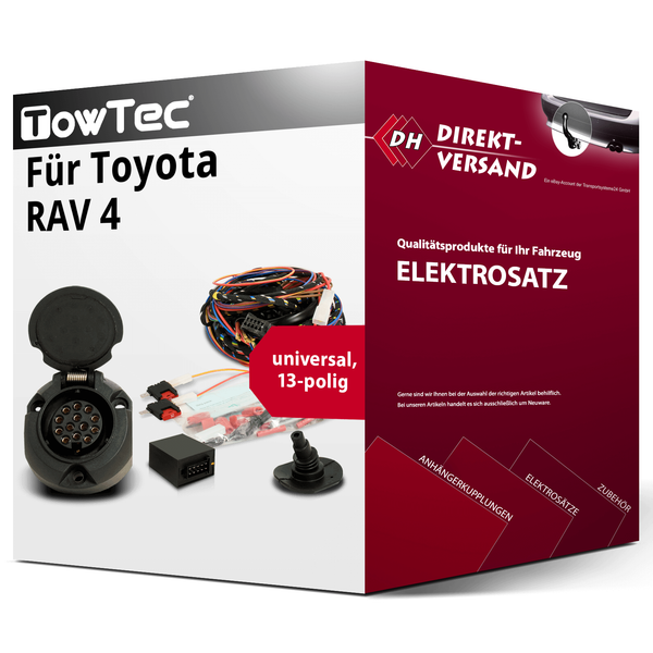 E-Satz 13Polig Universell für Toyota RAV 4 06.2000-02.2006 Neu-image