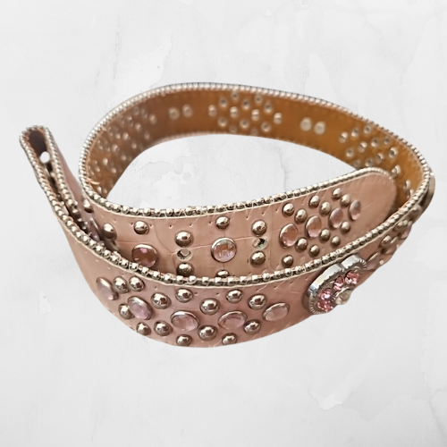 Gorgeous Nocona silver/pink belt Nocona Belt Co. Women main image 4