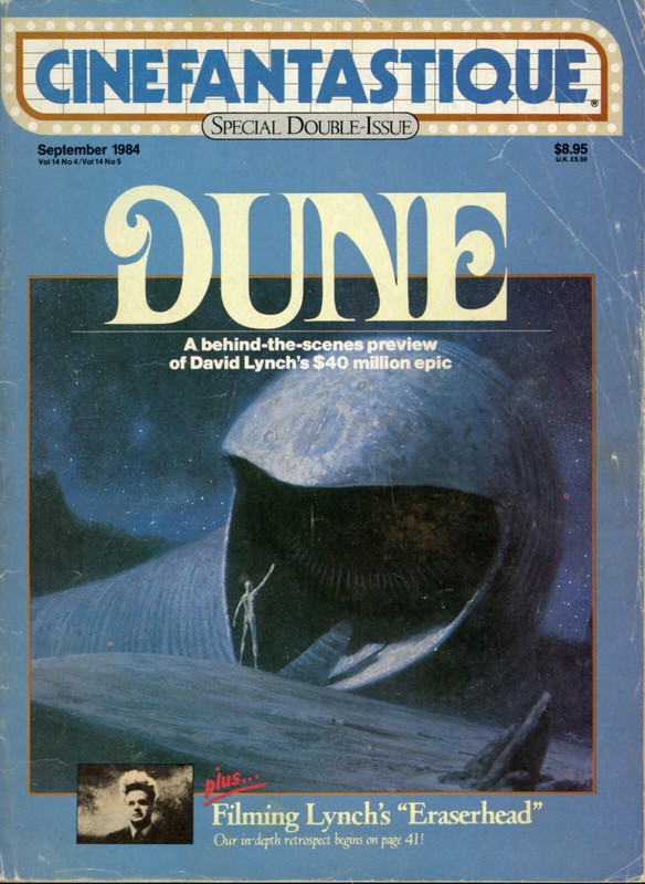 CINEFANTASTIQUE MAGAZINE Sep 1984 David Lynch's DUNE;  ERASERHEAD;  VG