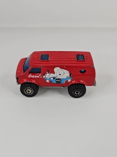Vintage Matchbox Coca-Cola 4x4 Chevy Van Red Die Cast