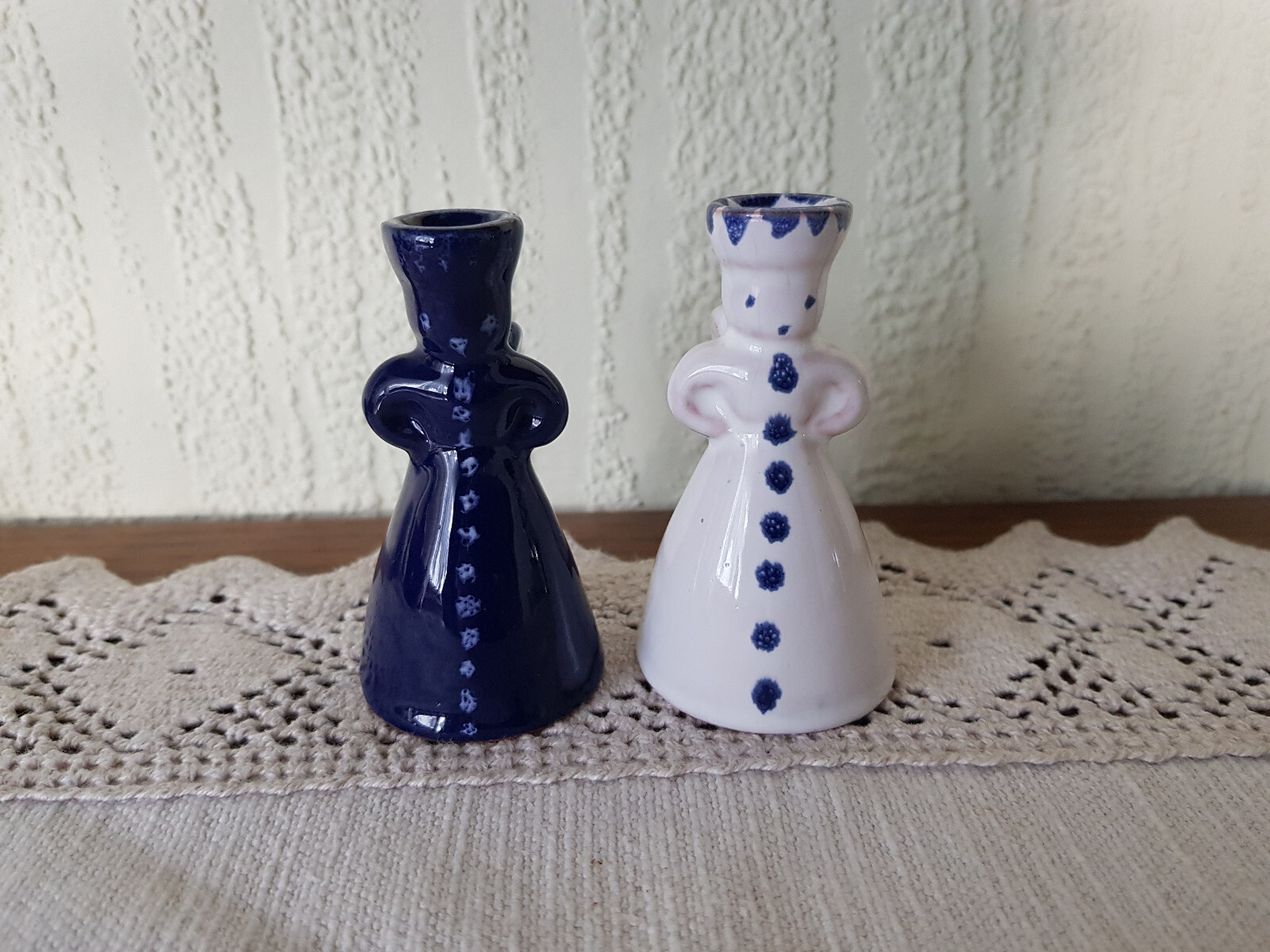 2 Tonfiguren Engel Vintage