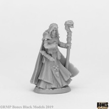 DARK ELF WIZARD Reaper Miniatures Bones Black REM44073 D D