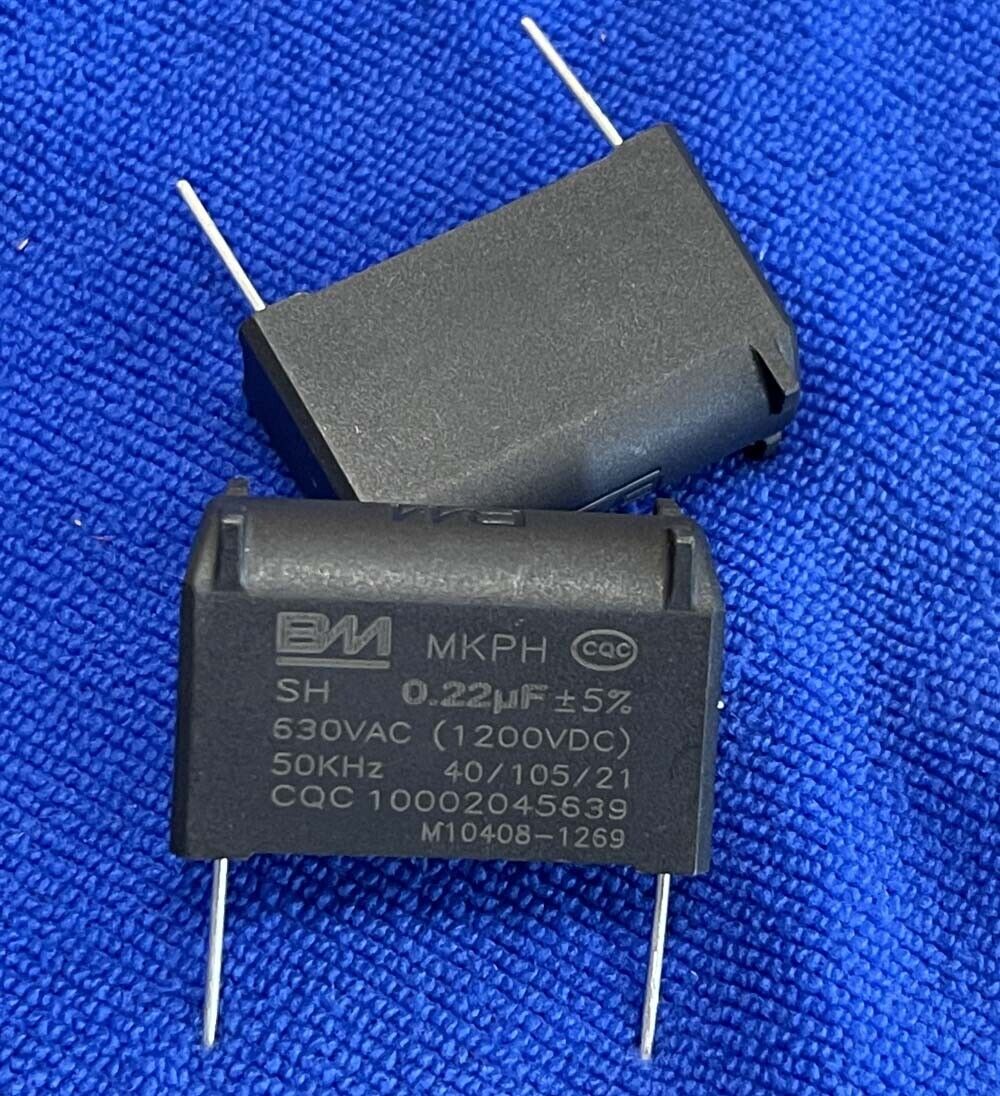 10PCS New BM Capacitor MKPH 0.22uF 630VAC 1200VDC for 10PCS New BM Capacitor MKPH 0.22uF 630VAC 1200VDC for