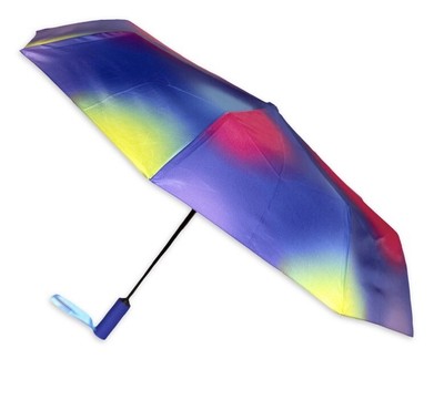 Misty Harbor 3-Sec Auto Open & Close Rain Umbrella Rainbow