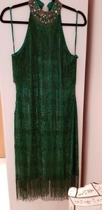 emerald flapper dress
