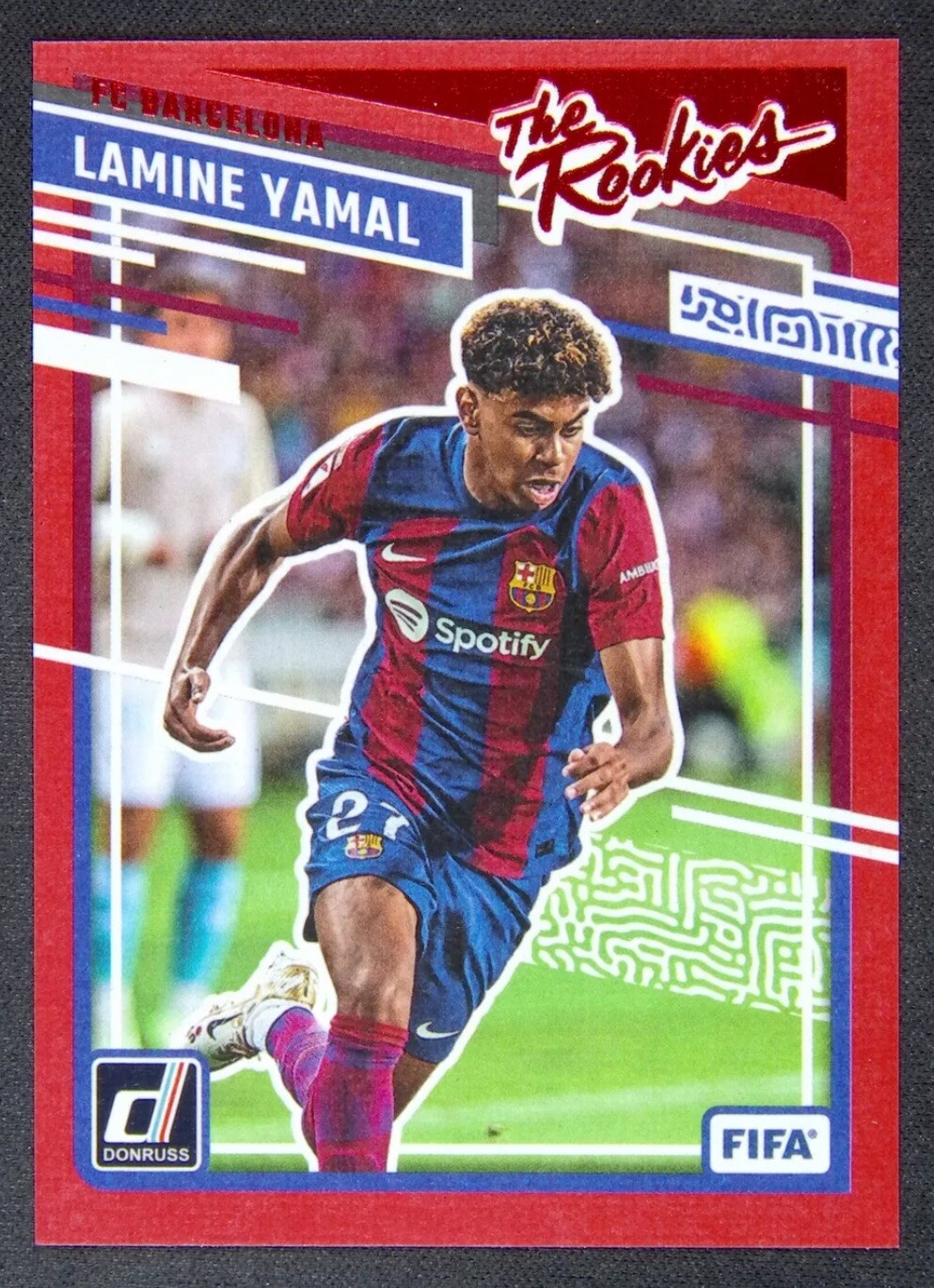 2023-24 Panini Donruss Lamine Yamal RC #25 The Rookies Red SP FCB