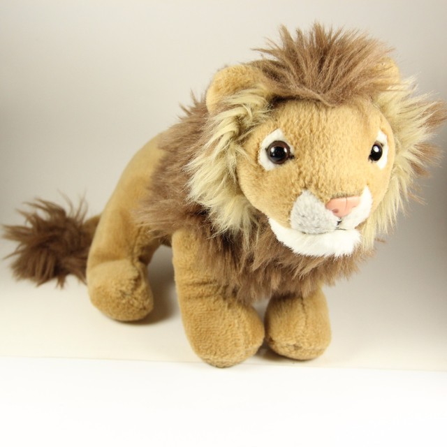 Lion Plush Toy Stuffed Animal 7" Brown w Mane Lion King Girls Boys Cute