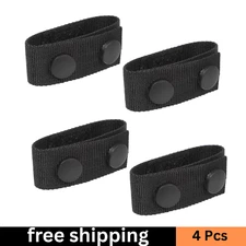 4 Pcs Duty Belt Keepers with Double Snaps, Police Security Tactical Belt Keeper