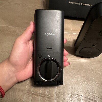 ARPHA Smart Door Lock＆Video Camera+Doorbell+Fingerprint unlock. MISSING BATTERY