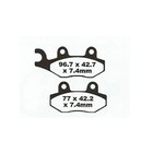 <!--F#f_0-->CF Moto U800 Farm Spec 2018 Premier Full Sintered Left Front Brake Pads<!--F/-->