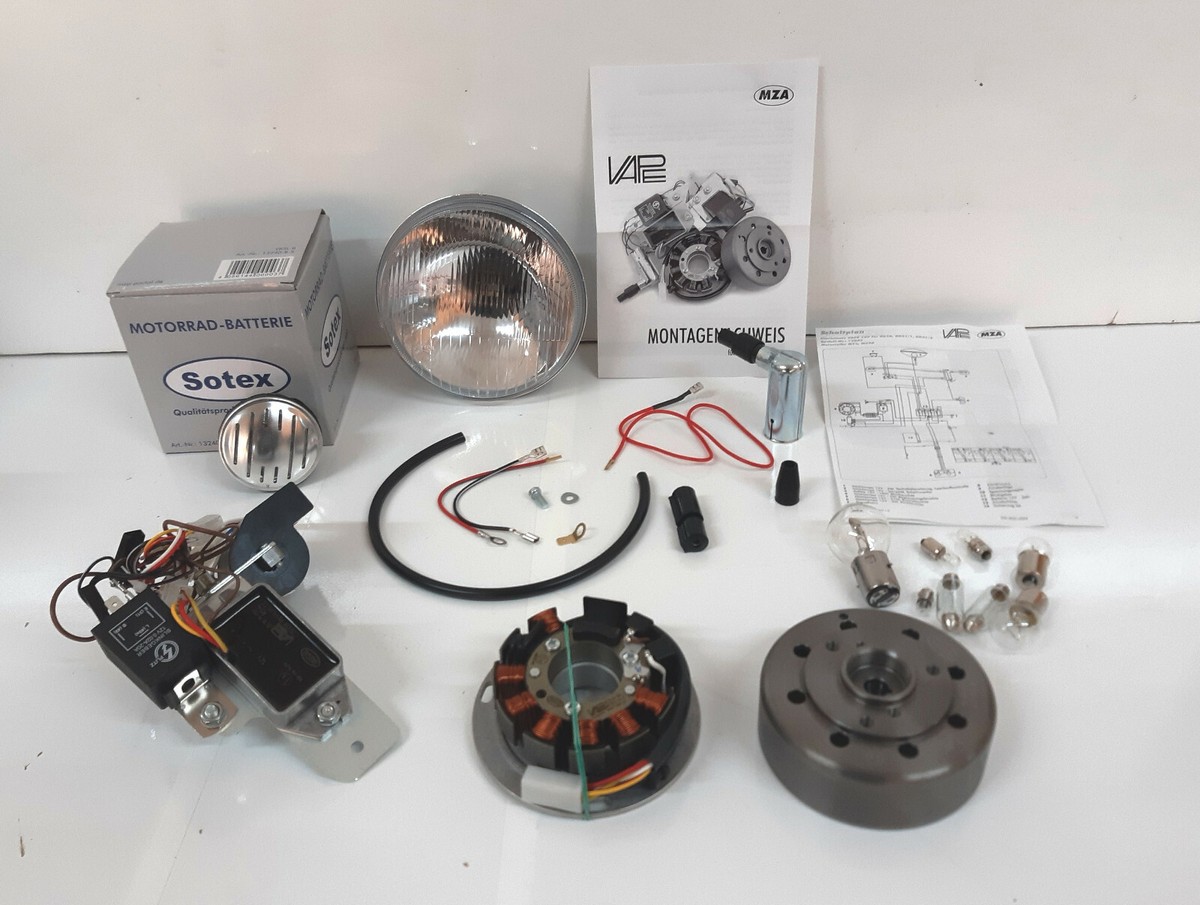 Umrüstsatz Zündanlage Zündung VAPE Simson Schwalbe KR51/1 KR51/2  Scheinwerfer